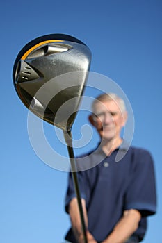 Golf Club and Man