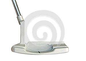 Golf club Putter on white background