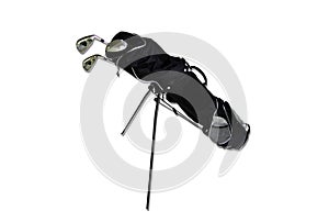 Golf clubs in a bag