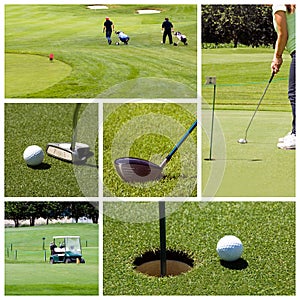 Golf collage