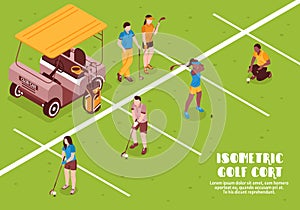 Golf Cort Illustration