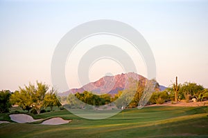 Golf course in the Arizona desert