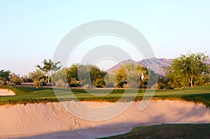 Golf course in the Arizona desert