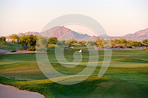 Golf course in the Arizona desert