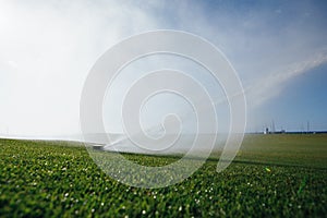 Golf course automatic lawn sprinkler