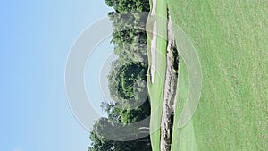 Golf course bunkers HD video