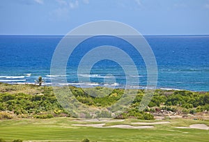 Golf course on the caribbean