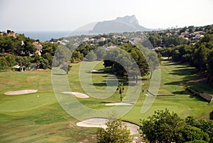 Golf course on the Costa Blanca photo