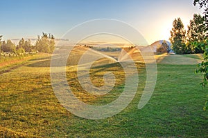 Golf course in the countryside