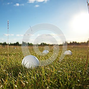 Golf course in the countryside