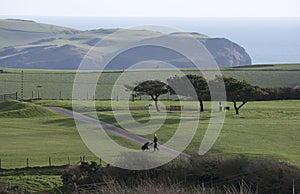 Golf course in Devon England UK
