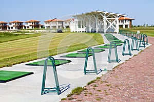 Golf course driving range