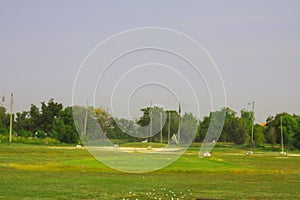 Golf course driving range
