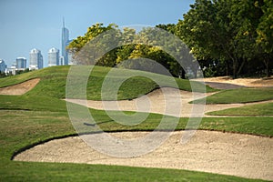 The golf course in dubai photo