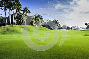 Golf course fairway, Thailand