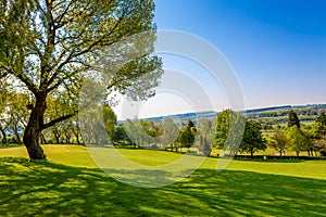 Golf course in the hills