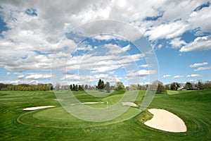 Golf course landscape