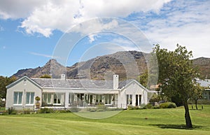 Golf course landscape in the mountains