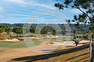 Golf course in Las Colinas. Province of Alicante, Spain photo