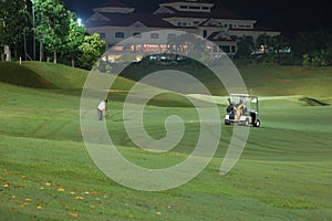 Golf course-night