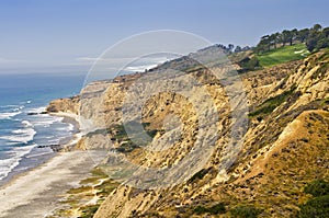 Golf Course on Ocean Cliffs, California