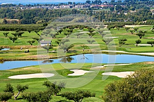 Golf course in the Okanagan valley