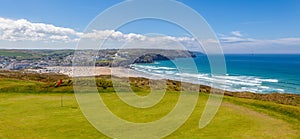 Golf course overlooking the coast