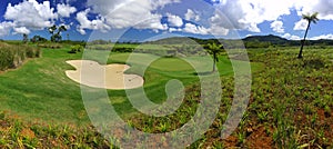 Golf course panorama