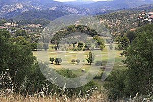 Golf course of Porto Carras Grand Resort.