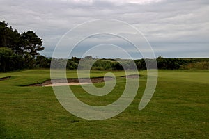 Golf Course Putting Green View at a Country Golf Club