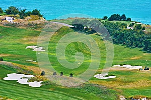 Golf Course on the Sea Shore