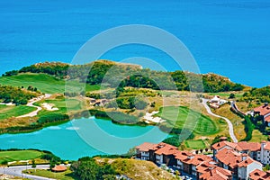 Golf Course on the Sea Shore