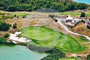 Golf Course on the Sea Shore