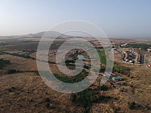 Golf course seen from the air
