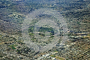 Golf course in suburbs