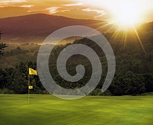 Golf Course Sunset