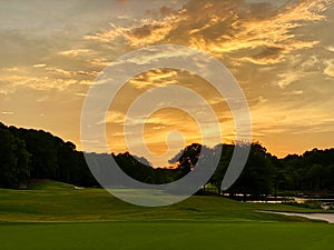 Golf course Sunset Lake Oconee Georgia