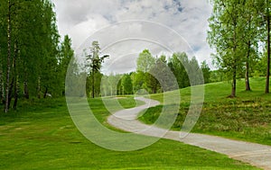 Golf course trail