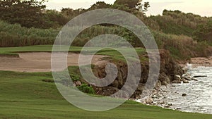 Golf course tropical island sports recreation