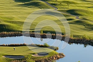 Golf course view photo