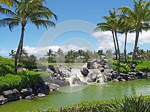 Golf Course Waterfall