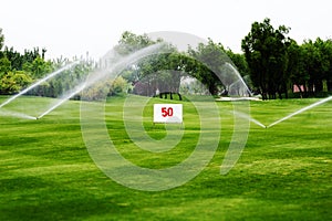 Golf course watering