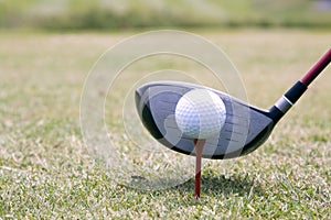 Golf Driver and Ball photo