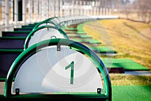 Golf driving range photo