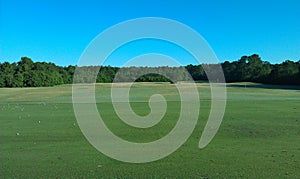 Golf Driving Range View