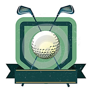 golf emblem. Vector illustration decorative design