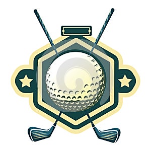 golf emblem. Vector illustration decorative design
