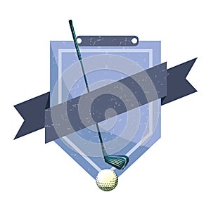 golf emblem. Vector illustration decorative design