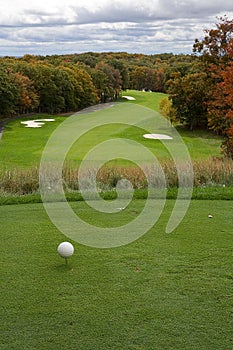 Golf Fairway in Autumn