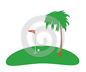 Golf Flag Background